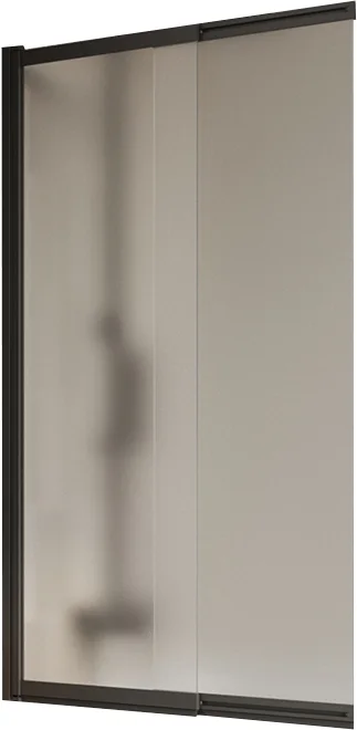 Стеклянная шторка для ванны BelBagno LUCE-VF-11-90/145-P-NERO
