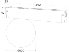 Трековый светильник Ambrella Magnetic GL1371 BK (черный) — фото 9