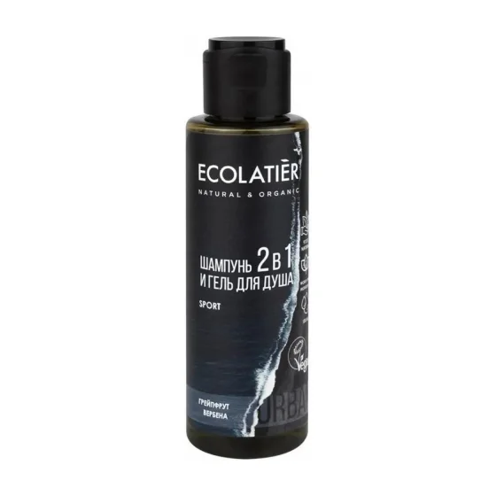 Шампунь-гель для душа Ecolatier Man Грейпфрут и Вербена 2в1 (100мл)