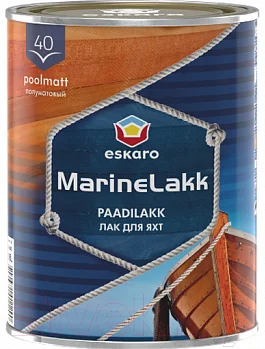 Лак яхтный Eskaro Marine Lakk 40 (2.4л, полуматовый)