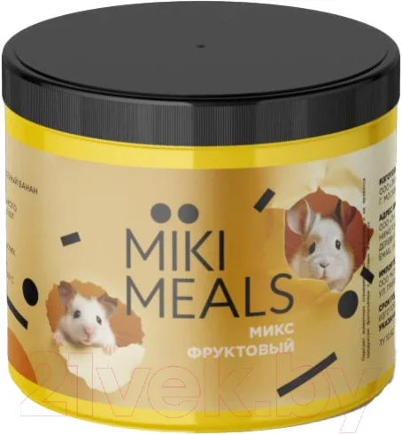 Лакомство для грызунов Mikimeals Фруктовый микс (150г)