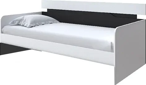 Кровать-тахта Proson Milton 80x200 (белый/черный)
