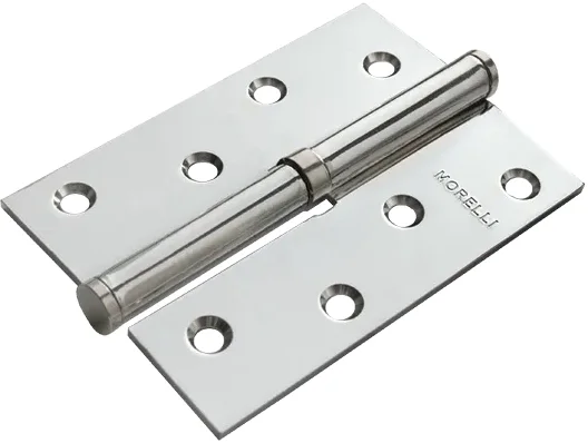 Петля дверная Morelli MSDN 100x70x2.5 SN L (левая, белый никель)