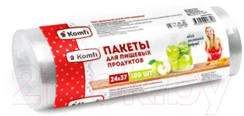Пакеты фасовочные Komfi PFV0710 24x37см (100шт)