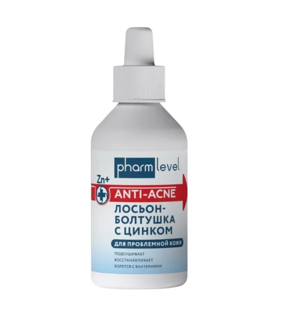 Лосьон для лица Pharmlevel Чистая кожа Лосьон-болтушка с цинком (100мл)