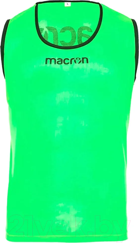 Манишка футбольная Macron Practice+ / 503216-2XS (2XS, зеленый)