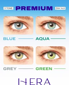 Комплект контактных линз Hera Premium Green Sph-2.00 (2шт) — фото 6