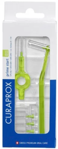 Ершики межзубные Curaprox Prime Start UHS 409/470 (5шт, зеленый держатель)