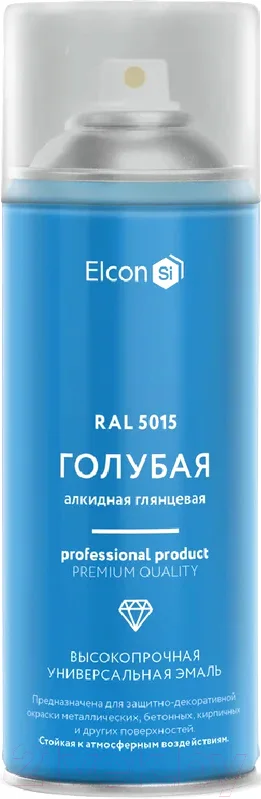 Эмаль Elcon Универсальная алкидная RAL 5015 (520мл, глянцевый голубой)