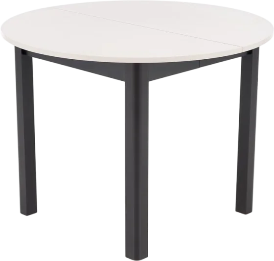 Обеденный стол Halmar Ringo 102-142x102x76 (кашемир/черный)