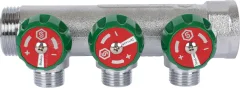 Коллектор отопления Stout ЕК SMB 6850 1"x3/4" / 13690 (с регулирующими вентилями) — фото 2