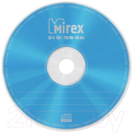 Диск CD-R Mirex Standard 700Мб 48x / UL120051A8C