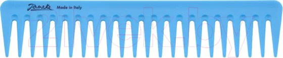 Расческа Janeke Supercomb 82871BFL (неоновый голубой)