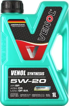 Моторное масло Venol Synthesis 5W20 SP C5 GF-6A (1л) — фото 3