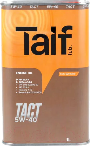 Моторное масло Taif Tact 5W40 / 211053 (1л)