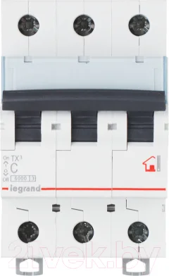 Выключатель автоматический Legrand TX3 3P 32A B 6kA 3M / 404003 — фото 1