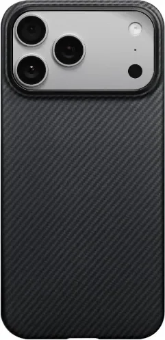 Чехол-накладка Pitaka Ultra-Slim Apple iPhone 17 Pro (черный/серый)