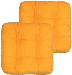 Комплект подушек на стул MATEX Velours / 49-715 (абрикосовый, 2шт) — фото 7