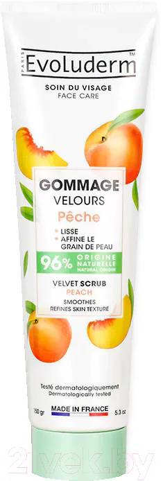 Скраб для лица Evoluderm Velvet Scrub Peach New (150г)