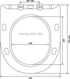 Сиденье для унитаза Berges Ventas Black Slim SO / 012703 — фото 4