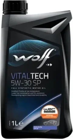 Моторное масло WOLF Vitaltech 5W30 SP / 1048885 (1л) — фото 1