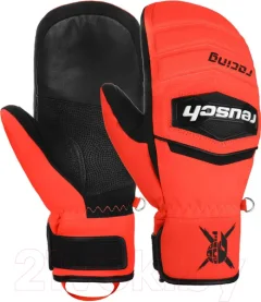 Варежки лыжные Reusch Warrior R-Tex XT Junior / 6271533-7809 (р-р 6.5, Mitten Black/Fluo Red) — фото 9