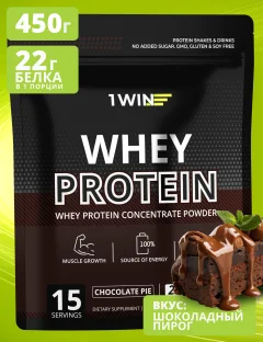 Протеин 1WIN Whey Protein (450г, шоколадный пирог) — фото 3