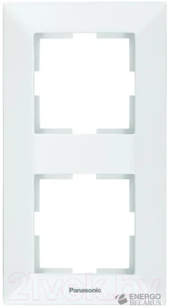 Рамка для выключателей и розеток Panasonic WMTF08122WH-BY — фото 1