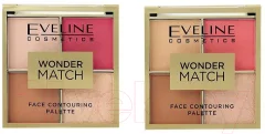Палетка для скульптурирования Eveline Cosmetics Wonder Match тон 02 (10.8г) — фото 4