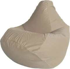 Кресло-мешок Flagman Макси XXL Г2.5-409 (велюр Parma 1001 Cream) — фото 1