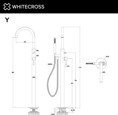 Смеситель Whitecross Y1233CPB (брашированная медь) — фото 3